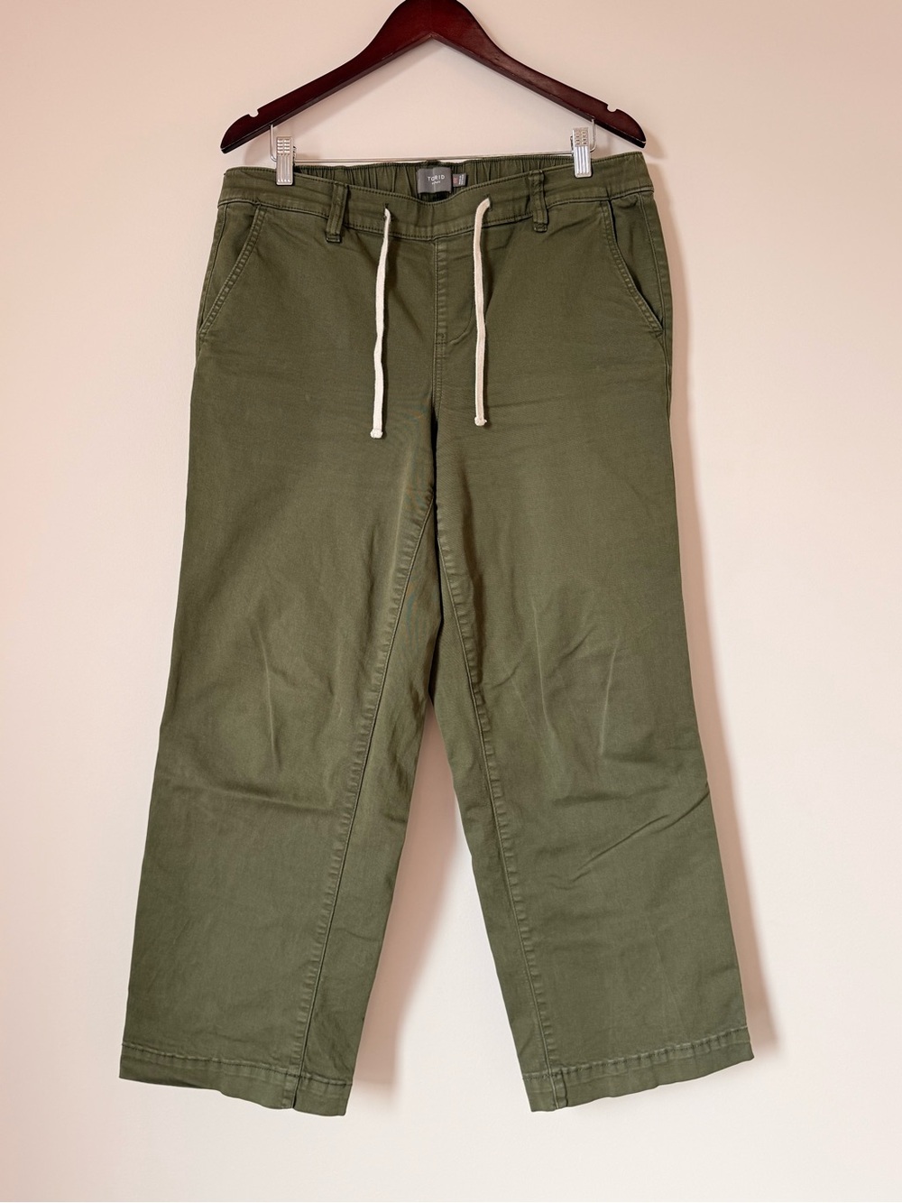 Torrid twill Olive Green Drawstring Casual Pants